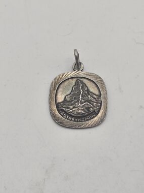 Vintage Matterhorn Mountain Swiss Alps 800 Silver Charm